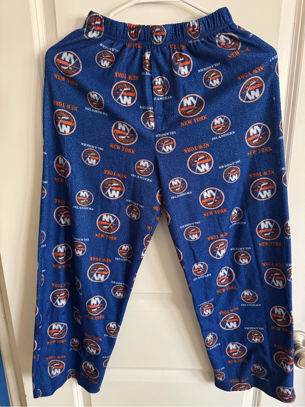 NHL New York Islanders Blue and Orange Kids Pajama Bottoms